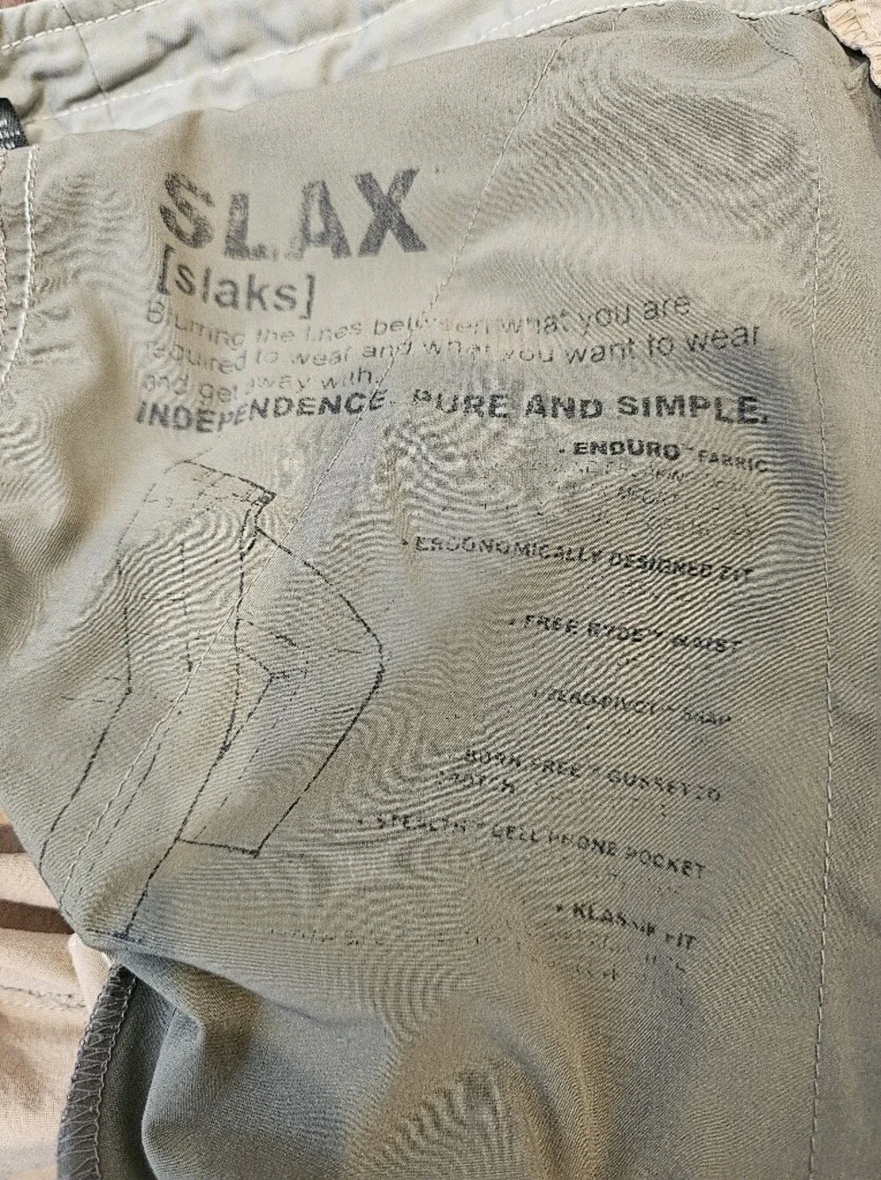 Kuhl Slax Mens Khaki Pants Size 33 X 32